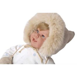 Muñecas Arias Muñeca Elegance Zoe con Manoplas (Muñeco de Peso) Cuerpo Blando 45 cm