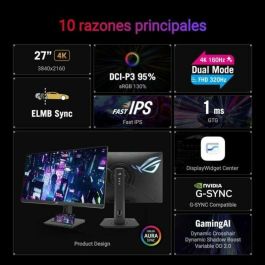 ASUS ROG Strix XG27UCG pantalla para PC 68,6 cm (27") 3840 x 2160 Pixeles 4K Ultra HD LCD Negro