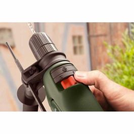 Bosch EasyImpact 600 Taladro Percutor 600W. Perfora Hormigón, Portabrocas Automático, con Maletín, Empuñadura y Tope de Profundidad