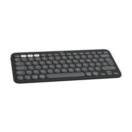 Logitech K380s Teclado Inalámbrico Bluetooth Pebble Keys 2 Multi-Dispositivo Compacto Silencioso Teclas Perfil Bajo Duración Batería 3 Años