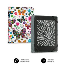 SUBBLIM Funda Libro Electrónico Clever Ebook Case 6" Mariposas para E-reader