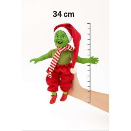 Berjuan Muñeco Elfo Gruni 34 cm con Pantalón, Botas y Bufanda - Cuerpo Blando y Extremidades de Vinilo