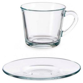 Set 6 Tazas Café con Plato Basic 190 ml Pasabahce - Vidrio Transparente 14.2x7.5x14.2 cm (2 Unidades) Precio: 21.49999995. SKU: S3609515