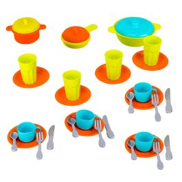 Tachan Escurridor Grande 35 Piezas Juego de Vajilla de Imitación para Niños +3 Años