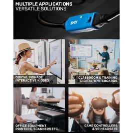 Cable USB LINDY 43380 Azul