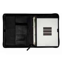 Finocam Portadocumentos Andrea con Cremallera, Anillas A4, Piel Negro Precio: 126.59000035. SKU: B15FNKVEH9