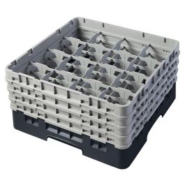 CAMBRO - 16S800-110 - Cesta de lavado 16 comp. 4 alturas - 10,9 cm Ø máx. - alt. máx. 21,7 cm - 50 x 50 x 26,7 cm - Negro Precio: 89.49999982. SKU: B19VZRY3EH