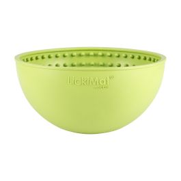 Lickimat Wobble Perro - Alfombra Lamer Antiestrés y Cuenco Tambaleante de Goma para Reducir Aburrimiento y Ansiedad Verde
