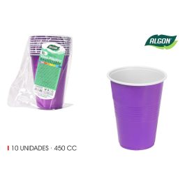 Set de 10 Vasos Bicolor Fucsia y Azul 450 ml Algon (48 Cajas) Precio: 33.68999975. SKU: B1JHRS9LSD