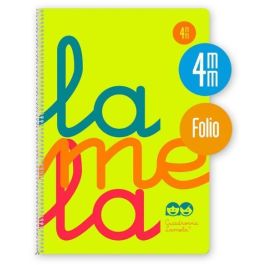 Lamela Cuaderno Espiral 80 Hojas Folio 90 gr Cuadrícula 4 mm con Margen Cubierta PP Amarillo (Paquete de 5) (5 Unidades) Precio: 24.50000014. SKU: B1FGZXJYEE