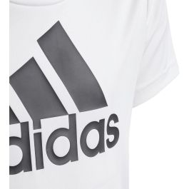 Camiseta de Manga Corta Infantil Adidas Blanco XL