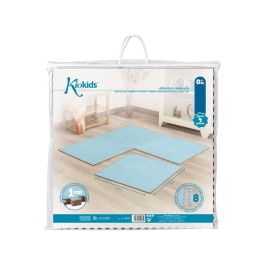Alfombra de juego 60 x 60 x 1 cm Azul 4 Piezas