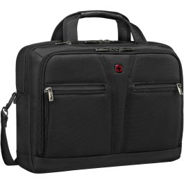 Wenger BC Pro Maletín para portátil 14-16" de Poliéster Reciclado Negro, Tirante de Hombro, Resistente al Agua