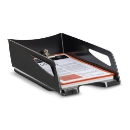 Cep Bandeja de Sobremesa Maxi de Gran Capacidad, Plástico Negro, 386x270x115mm, Apilable para Documentos DIN A4 Precio: 10.50000006. SKU: B198VPRADV