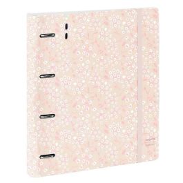 Safta Carpeblock PP Foam 4 Anillas 35mm con Recambio "Light Pink Flowers" 27x32x4 cm