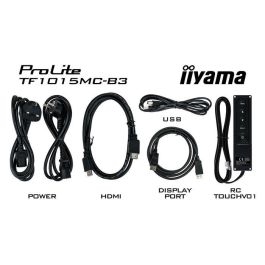 iiyama 10.1", 25.7cm, 1280 x 800, 16:10, 500 cd/m², 29ms, 800:1, 10 Touch points, VGA, HDMI, DP, Black iiyama 10.1", 25.7cm, 1280 x 800, 16:10, 500 cd/m², 29ms, 800:1, 10 Touch points, VGA, HDMI, DP, Black
