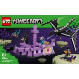 LEGO 21264 Minecraft El Dragón Ender y el Barco del End, Juego de Construcción, 657 Piezas, Edad 8+ Años