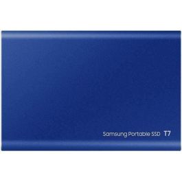 Samsung T7 Unidad de Estado Sólido (SSD) Externa con Interfaz USB Tipo C, 2TB de Capacidad, Color Azul y Caja de Aluminio