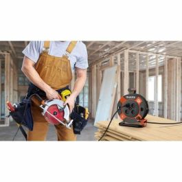 Quarx H05VV-F 3G1,5 mm² Carrete de Bricolaje 25 m con Disyuntor Térmico y Protección Infantil