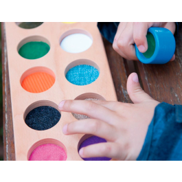 Andreutoys Juego Didáctico Cubos Táctiles 10 Texturas