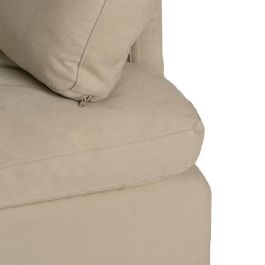 Sofá 2 Plazas Beige Tejido-Madera 180 X 100 X 83 cm