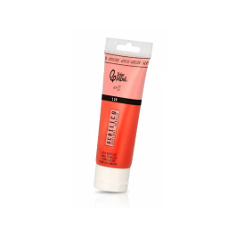 Liderpapel Pintura Acrílica Tubo Plástico 120 ml Rojo Bermellón