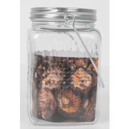 La Mediterranea Tarro de Vidrio con Tapa de Acero y Asa 720 ml (24 Unidades)