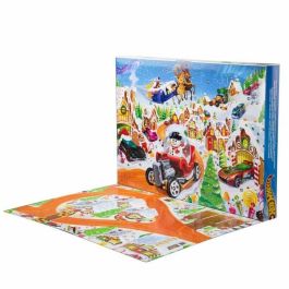Hot Wheels JCB47 - Calendario de Adviento 2025 - 10 vehículos y 24 accesorios - Juguete para niños