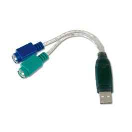 Digitus USB to PS/2 Adaptor, 2 X Mini-Din 6/F, USB A/M Precio: 6.89000015. SKU: B1DXGJ4CJB