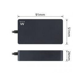 Ewent Cargador USB Tipo C 45W PD EW3981 con Cable de 2.75m para Portátiles, Teléfonos y Tabletas