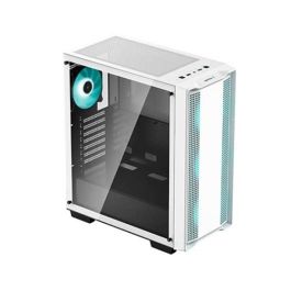 Deepcool Caja Gaming ATX CC560 V2 Blanco, Vidrio Templado, 4 Ventiladores LED, Compatible con ATX/Micro-ATX/Mini-ITX, Ref. R-CC560-WHGAA4-G-2