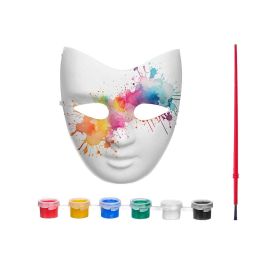 Máscara para Manualidades Adulto con Pintura - Pincello, 18x7x20 cm, Incluye 6 Temperas (24 Unidades) Máscara para Manualidades Adulto con Pintura - Pincello, 18x7x20 cm, Incluye 6 Temperas (24 Unidades)
