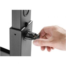 Fonestar STS-4244N Soporte de Suelo Orientable Inclinable con Ruedas para TV 32-65" hasta 35kg con Bandeja Multimedia y Altura Ajustable