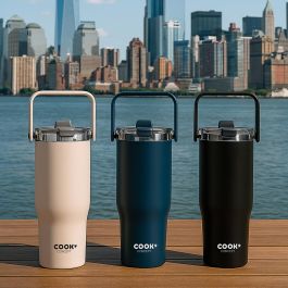 Cook Concept Mug Térmico 900 ml con Asa de Acero Inoxidable Cook Concept Mug Térmico 900 ml con Asa de Acero Inoxidable
