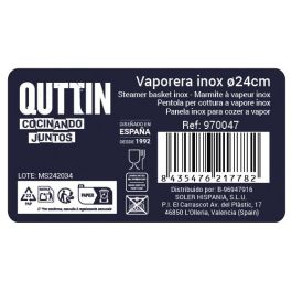 Vaporera Cazuela Quttin 24 cm Privilege (6 Unidades) Vaporera Cazuela Quttin 24 cm Privilege (6 Unidades)