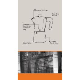 Inde Cafetera 9 Tazas Inducción Masterchef - 11.5 x 21 x 18 cm (6 Unidades) Inde Cafetera 9 Tazas Inducción Masterchef - 11.5 x 21 x 18 cm (6 Unidades)