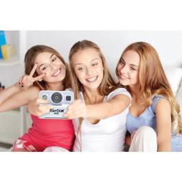 LEXIBOOK Cámara de Fotos con Impresora Infantil, Video, Personalización de Fotos, Incluye Tarjeta SD 32GB y Papel Térmico