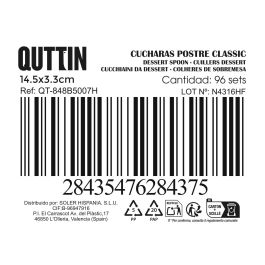 Inde Set de 6 Cucharas Postre Classic 1.5 mm (12 Cajas)