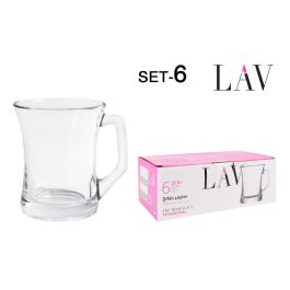 Lav Set 6 Vasos con Asa 225 cc Colección Zen+ Medidas 9.5x7.8x9.5 cm (8 Cajas) Precio: 54.68999987. SKU: S2204170