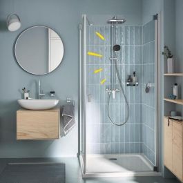 Columna de ducha con mezclador monomando - Ahorro de agua - GROHE Vitalio Comfort 250 - Cromo - 26985001 Columna de ducha con mezclador monomando - Ahorro de agua - GROHE Vitalio Comfort 250 - Cromo - 26985001