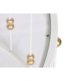 DKD Home Decor Mesa Centro Glam Blanco Dorado Metal Cristal 82 x 82 x 45 cm