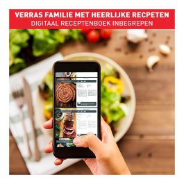 Tefal Easy Fry & Grill EY5058 - Freidora de aire caliente 4.2L para 6 personas con 8 programas: freir, asar, grill, deshidratar, 80-200°C, 1550W, Negro