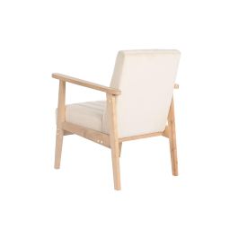 Sillon Sixties DKD Home Decor Beige Natural 68 x 81 x 63 cm