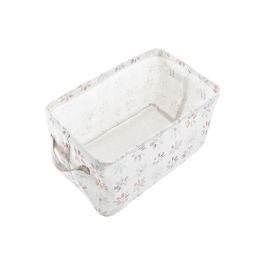 DKD Home Decor Cesta Shabby Blanco Multicolor Algodón Poliéster Set 3 Piezas 25 x 22 x 35 cm Colección Casablanca 2022