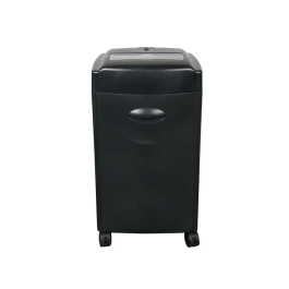 Q-connect Destructora KF15553: 15 Hojas, Corte Partículas 4x30mm, Nivel Seguridad P-4, Papelera 35L, Destruye Grapas, Clips, CDs y Tarjetas