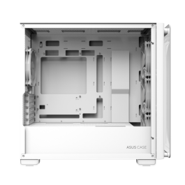 Asus A23 PLUS TG ARGB WHITE - Torre PC Blanco, micro ATX/Mini-ITX, 3x120mm Ventiladores, Ref. 90DC00K3-B19010