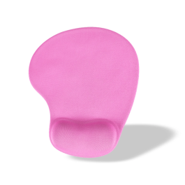Q-connect Alfombrilla para Ratón con Reposamuñecas de Gel Color Rosa 190x230x20 mm