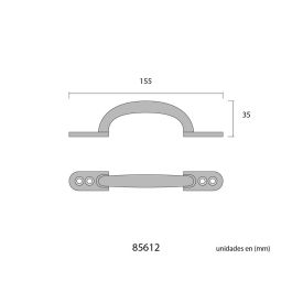 Edm Tirador Plano 155mm Negro Acero