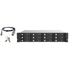 QNAP TL-R1220SEP-RP JBOD de expansión SAS 12Gbps de 12 bahías 2U para discos SAS/SATA