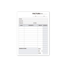 Liderpapel Talonario Facturas 8º Original T100 con I.G.I.C.